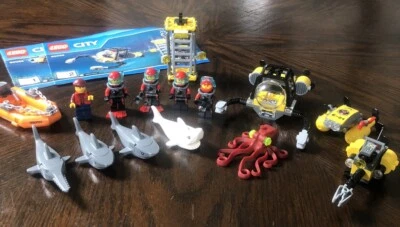LEGO CITY: Deep Sea Exploration Vessel (60095) Minifigures, Subs, Sharks Only!! - Image 1 of 4