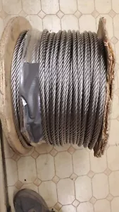 3/8 Zoll helles Drahtseil Stahlseil (50 Fuß) - Bild 1 von 3