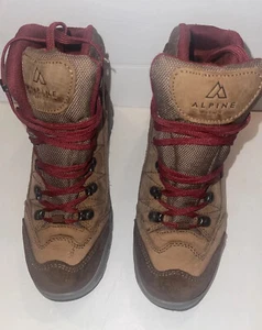 Alpine Design Womens Ascendere Hiking Boot Size 7.5 Brown /tan/red - Picture 1 of 13