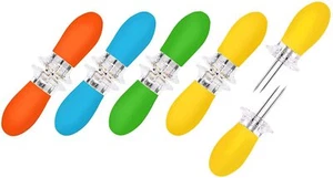 Corn Holders 10Pcs/5 Pairs Corn Cob Holders Stainless Steel Corn on The Cob H... - Picture 1 of 6