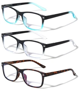 3 Pairs Reading Glasses - Blue Light Blocking Readers for Women/Men Anti Blue Ra - Picture 1 of 12