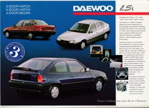 1994 DAEWOO 1.5i Australian 2p Brochure - Intro of Daewoo to Australia - Picture 1 of 2