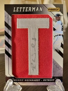 2008 Razor Letterman "T" Robbie Weinhardt Auto Rookie RC #ROW-T - Picture 1 of 2