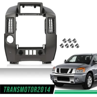 Radio de tablero central con bisel de CA sin altavoz gris apto para Nissan Titan Armada 04-06 Foto 1 de 4