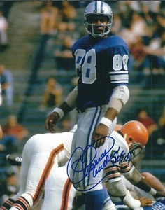 Signed 8x10 CHARLIE SANDERS HOF DETROIT LIONS Autographed photo - w/COA - Picture 1 of 1