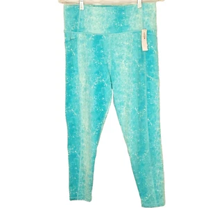 Leggings Victorias Secret VS On Point Flow 14 Ombre verde azulado blanco tiro alto absorbente - Imagen 1 de 12