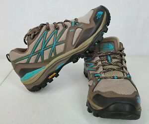 Women's The North Face HedgeHog Fastpack Size 7 Brown Hiking Trail Shoes Vibram