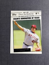 2008 Topps Bartolo Colon Year In Review Insert Card #YR42 - Anaheim Angels