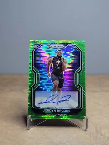 2020 Panini Prizm Neon Green Pulsar Jordyn Brooks #388 Rookie Auto RC Seahawks - Bild 1 von 2