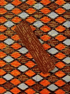 Impresión de cera Kente africana dorada metálica de alta calidad, 100 % algodón, se vende por 6 yardas - Imagen 1 de 3