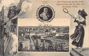 France - ROUFFACH Rufach (68) Fête départementale des pompiers du 29 juin 1913 - Picture 1 of 2