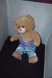 Build-A-Bear Girl Scout Trefoil Bear Sparkle 16" Glittery Brown Tan I3 Plush HTF - Picture 1 of 8
