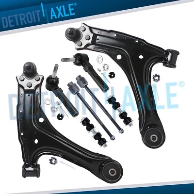 8pc Front Control Arms Tie Rods Kit for Chevy Classic Malibu Oldsmobile Alero - Image 1 of 4