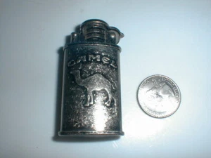 CAMEL CIGARETTES CANISTER STYLE LIGHTER - UNUSED - SILVERTONE - VINTAGE - Picture 1 of 9