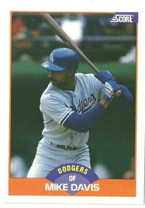 Mike Davis Los Angeles Dodgers #376 - Puntuación casi nueva-como nueva 1989 - Imagen 1 de 2