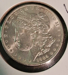 1884-O Morgan Silberdollar nicht zertifiziert - Bild 1 von 4