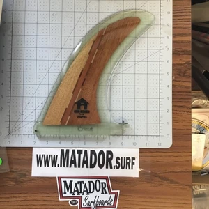 RFC 9 1/4” Dog House Wooden surfboard fin Surf Surfing - Picture 1 of 3