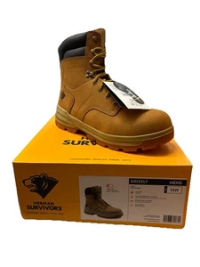 Herman Survivors Grizzly Leather Steel Toe Pull Work Boots Men's Sz 13W - Picture 1 of 1