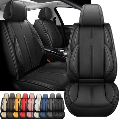 For Chevrolet Car Seat Cover Full Set Leather Front Rear Protector Cushion - Image 1 of 4