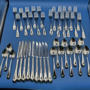 Oneida Stainless Flatware - SAND DUNE (glossy) - 42 Pce Set - Picture 1 of 24
