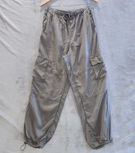 C&C California Damen grün 100 % Lyocell hoher Bund Cargo Jogginghose Größe Large - Bild 1 von 13