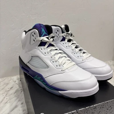 Nike Air Jordan 5 Retro Uva HQ7978-100 Hombre Talla 9.5 Foto 1 de 4