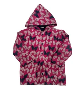 Hatley girl hooded raincoat butterfly print size 5 - Picture 1 of 5