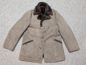 vintage LAMMFELL Lammfell Leder NORDSTROM braun 42 Western Rancher M Frankreich - Bild 1 von 9