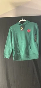 Fleece pullover sweater hooded with kangaroo pocket NWT size Large 10/12 - Picture 1 of 1