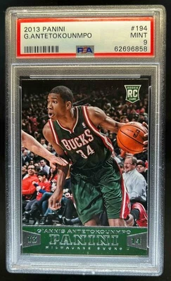 2013-14 Panini Giannis Antetokounmpo RC дебютант #194 баксы PSA 9 - Изображение 1 из 2
