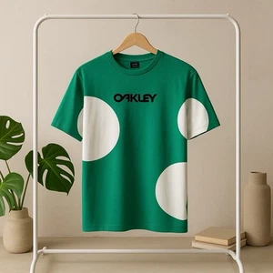 Oakley Men's Staple Shirt Large Bubble Green b4 - Picture 1 of 6