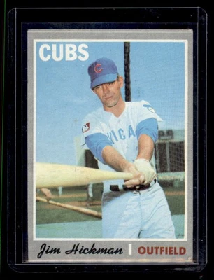1970 Topps #612 Jim Hickman Chicago Cubs - Image 1 of 2