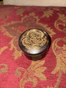 Vintage tortoiseshell trinket box no bottom - Picture 1 of 6
