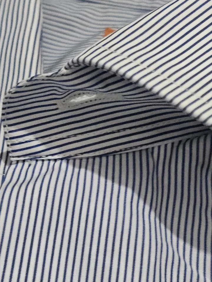 Camicia sartoriale uomo Bruli taglia 42 con polsini gemelli - Immagine 1 di 4