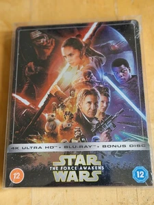 Star Wars The Force Awakens 4K UHD Blu-ray Steelbook - New & Sealed - Picture 1 of 3
