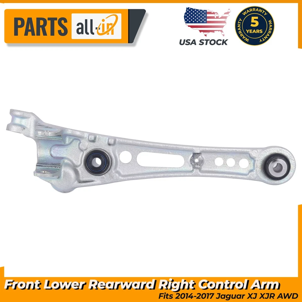 Front Lower Rearward Right Control Arm Fits 2014-2017 Jaguar XJ XJR AWD C2D23802 - Image 1 of 4