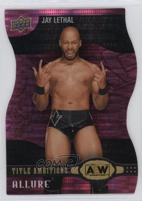 2022 Upper Deck Allure AEW Title Ambitions Pink /100 Jay Lethal #TA-33 Rookie RC - Image 1 of 2