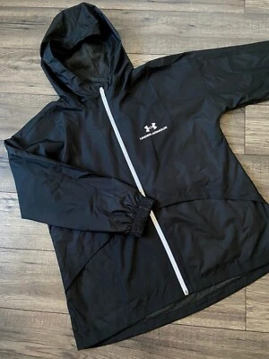 UNDER ARMOUR BLACK RUSH™ JACKET SIZE S UK 10 RETAIL £90 BNWT - Image 1 of 4