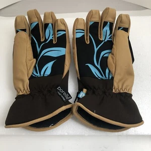 Orage New L Womens Designer Leather Gloves Orage Mustard and Blue Sz Large NEW. - Picture 1 of 12