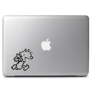 Calvin & Hobbes Naked Run Vinyl Decal Sticker for Macbook Air/Pro Laptop Cup Mug - Picture 1 of 5