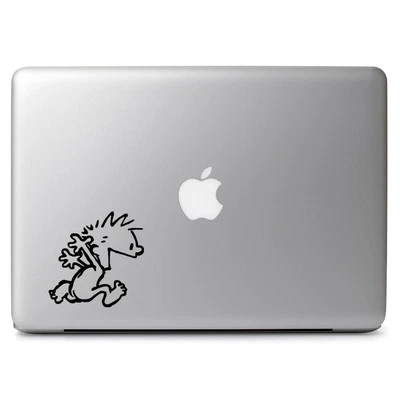 Calvin & Hobbes Naked Run Vinyl Decal Sticker for Macbook Air/Pro Laptop Cup Mug - Image 1 of 4