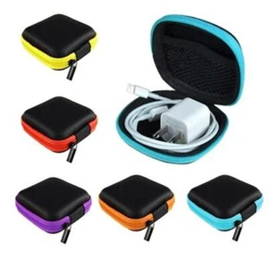 Carry Digital Bag Earphone Cases Electronic Bag Sundries Zipper Phone Charger FW - Picture 1 of 13