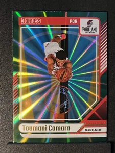 2024-25 Panini Donruss Toumani Camara Holo Green Laser #31 Trailblazers - Picture 1 of 4