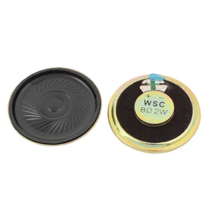 2pc 40mm Dia 8Ohm 2W mince boîtier métal Mini haut-parleur magnétique interne - Photo 1/1