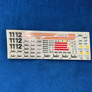 Decal Sheet 1:24 Scale Jules Porsche 936 Le Mans '81 Ickx/Bell - Picture 1 of 3