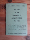 Freemasons By-Laws for Alauna Lodge NO 8808 (with 1978 receipt)