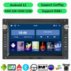 For VW Golf Polo MK4 Transporter T4/T5 Car Stereo DAB+ Radio Sat Nav CarPlay BT - Picture 1 of 17