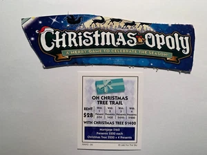 Monopoly Christmas OH CHRISTMAS TREE TRAIL Title Deed Card GAME REPLACEMENT - Picture 1 of 3
