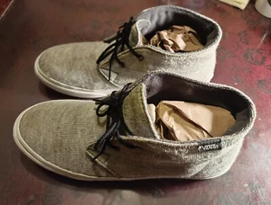 Vans Off The Wall Mid Top Shoes Mens Size 6.5 Womens Size 8 Gray - Picture 1 of 6