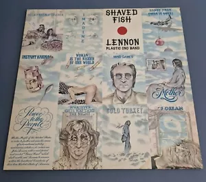 JOHN LENNON SHAVED FISH VINYL LP APPLE UK 1975 RARE MISPRINT EDITION VG/VG - Picture 1 of 10